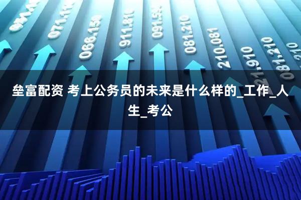 垒富配资 考上公务员的未来是什么样的_工作_人生_考公
